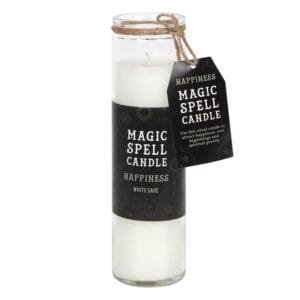 White Sage Happiness Spell Tube Candle